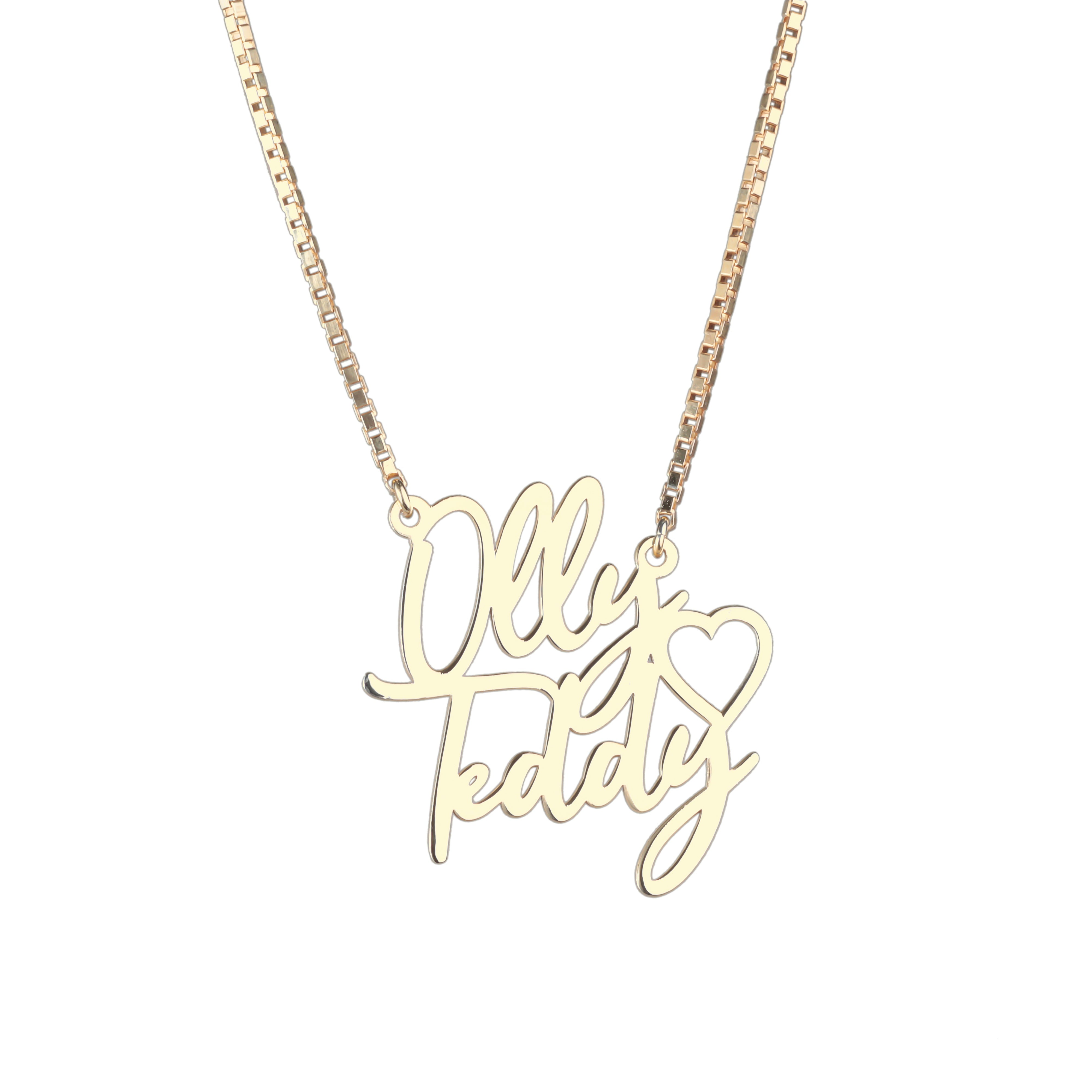 Personalized Two Name Necklace