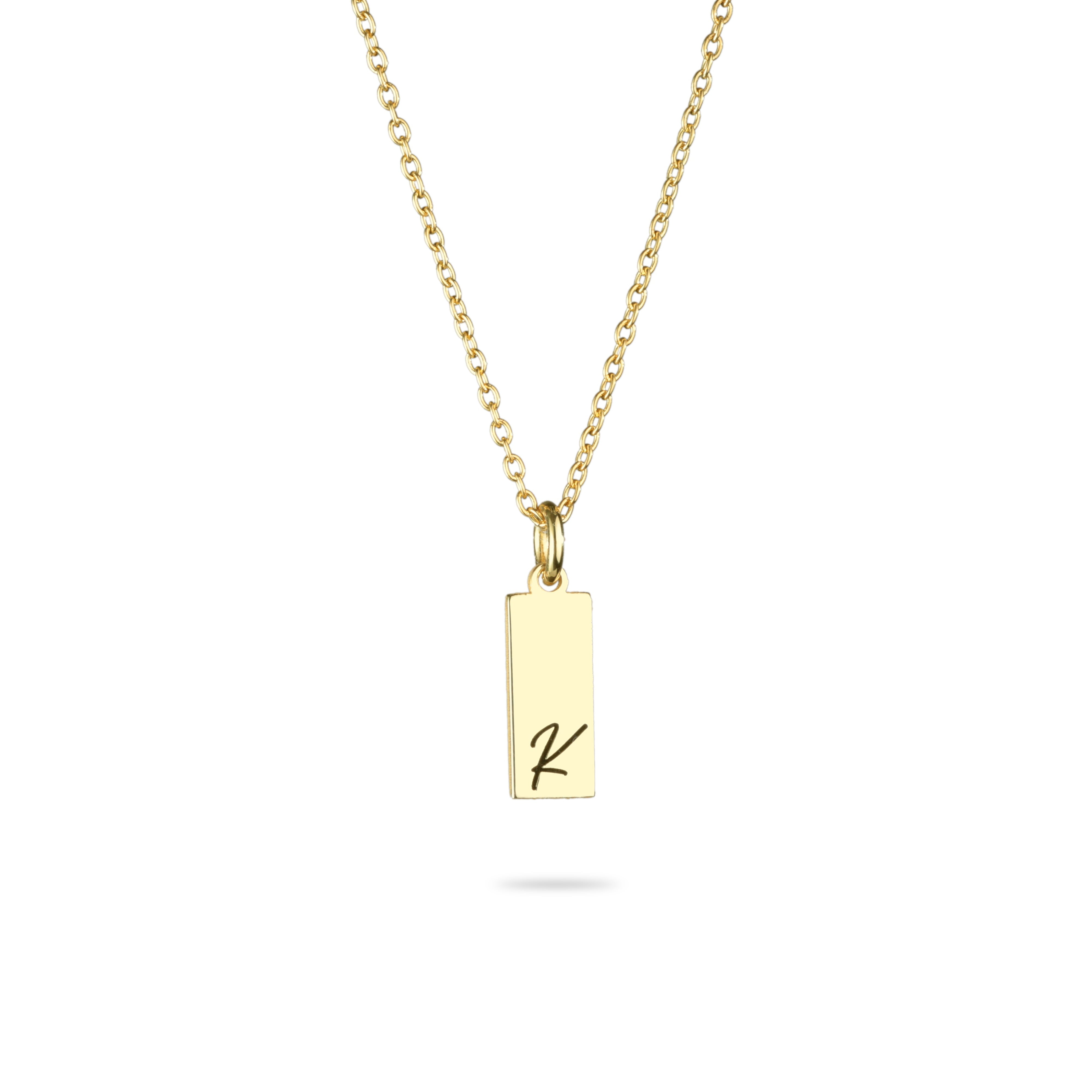 Initial Tag Necklace