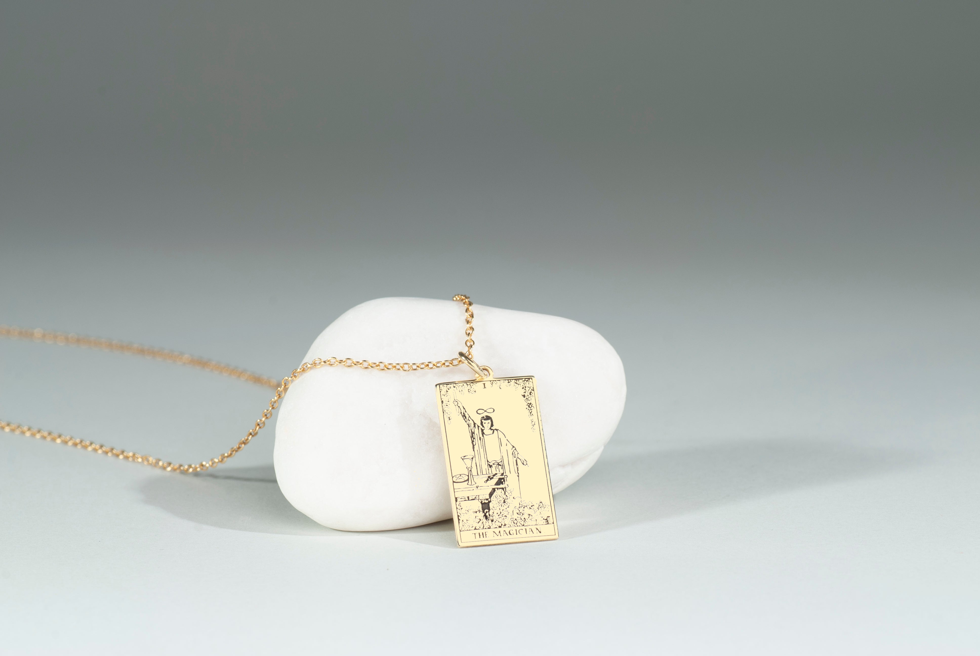 Personalized Tarot Card Necklace