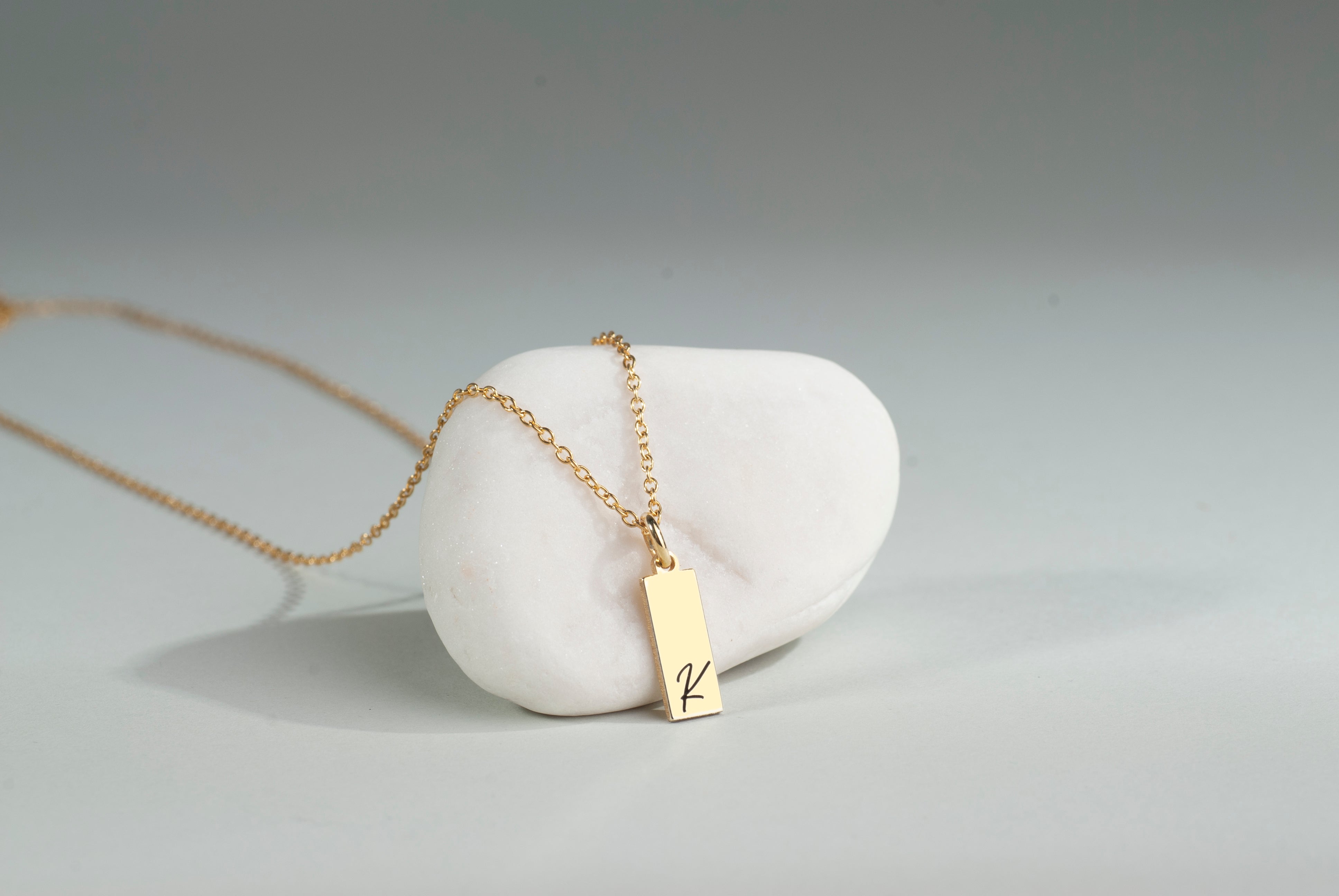 Initial Tag Necklace