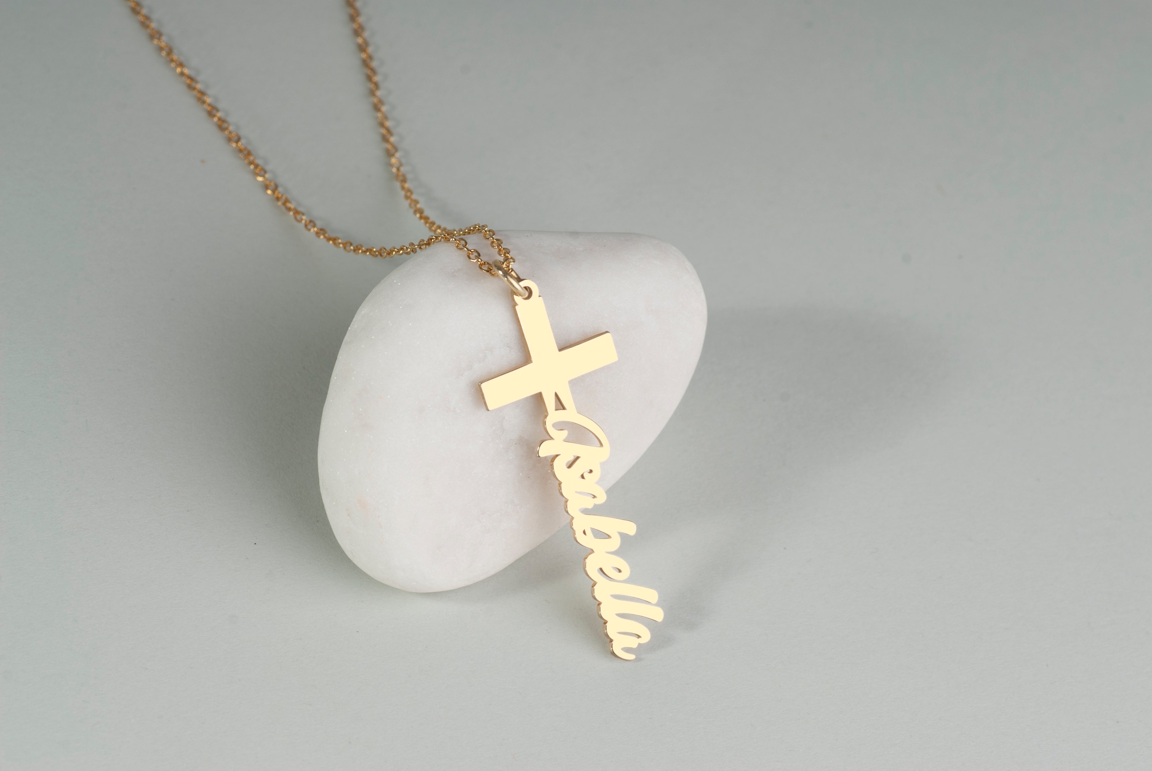 Custom Name Cross Necklace