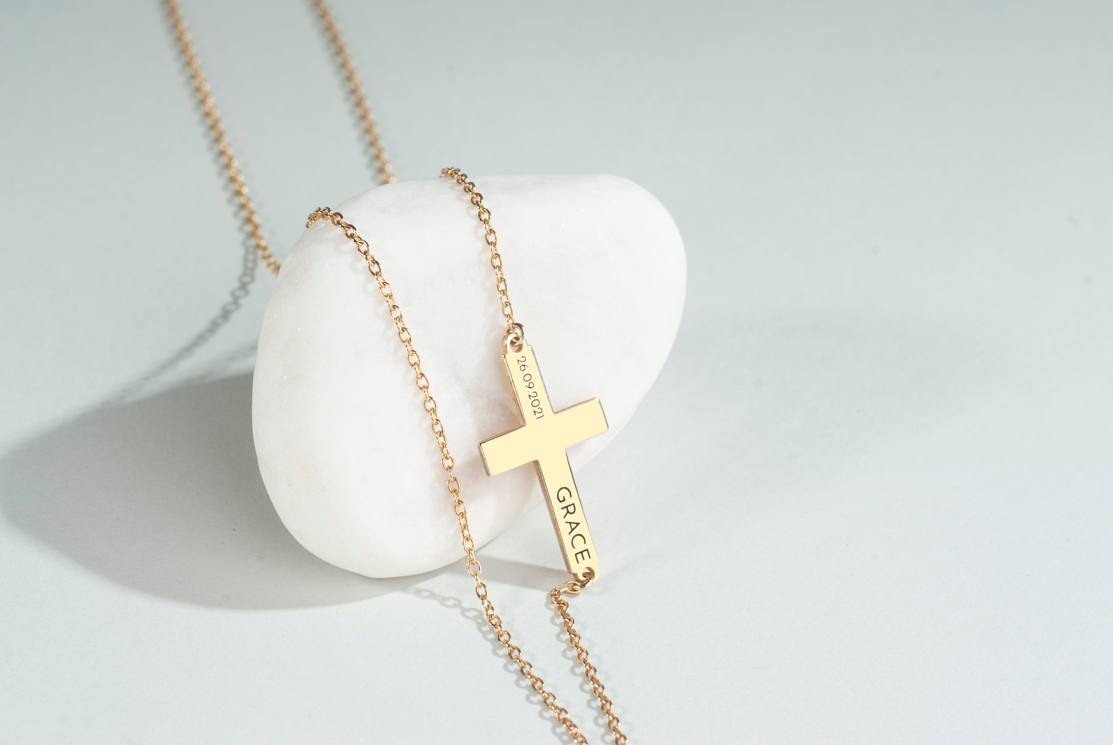Personalised Cross Necklace