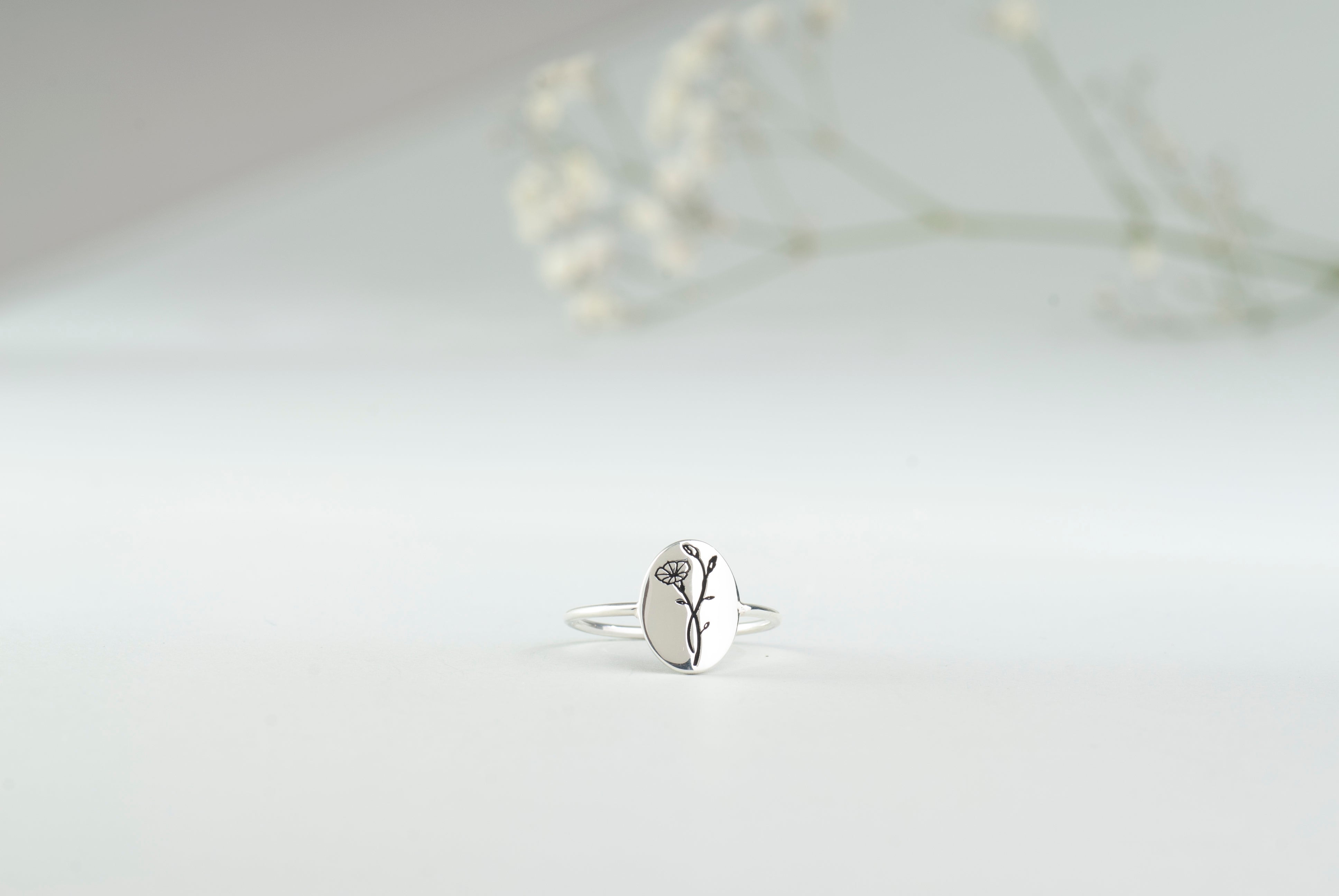 Birth Flower Floral Ring