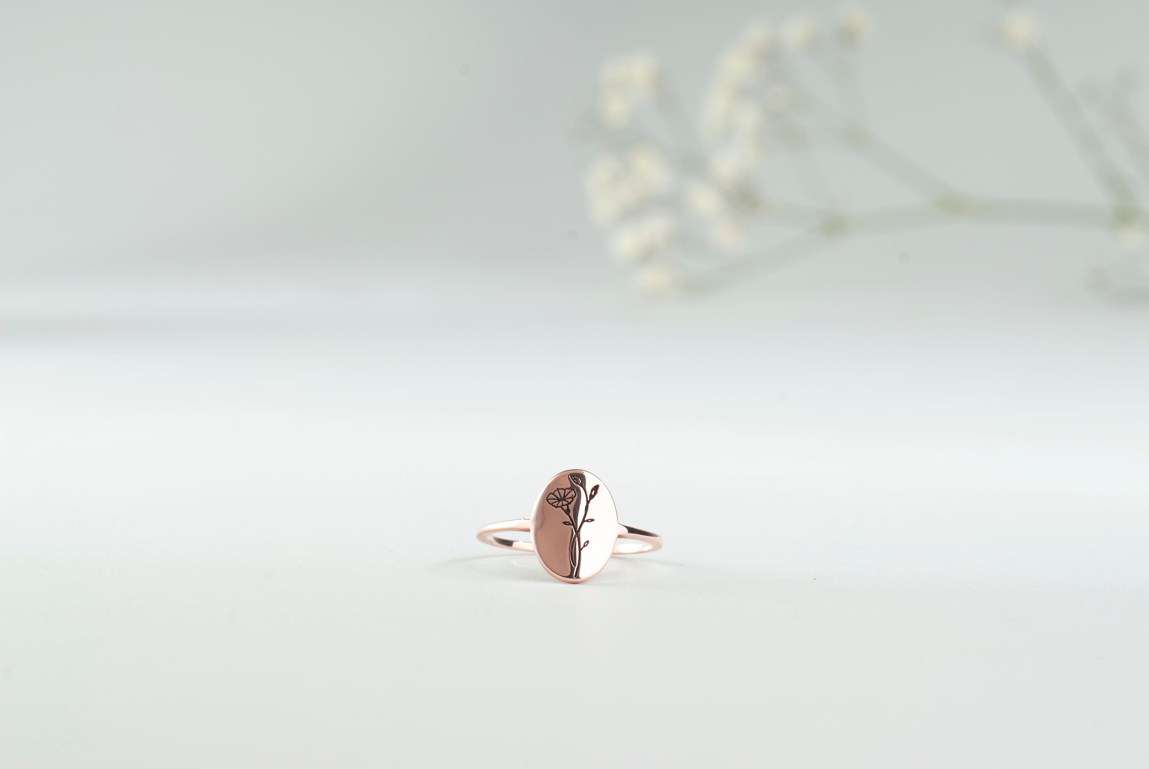 Birth Flower Floral Ring