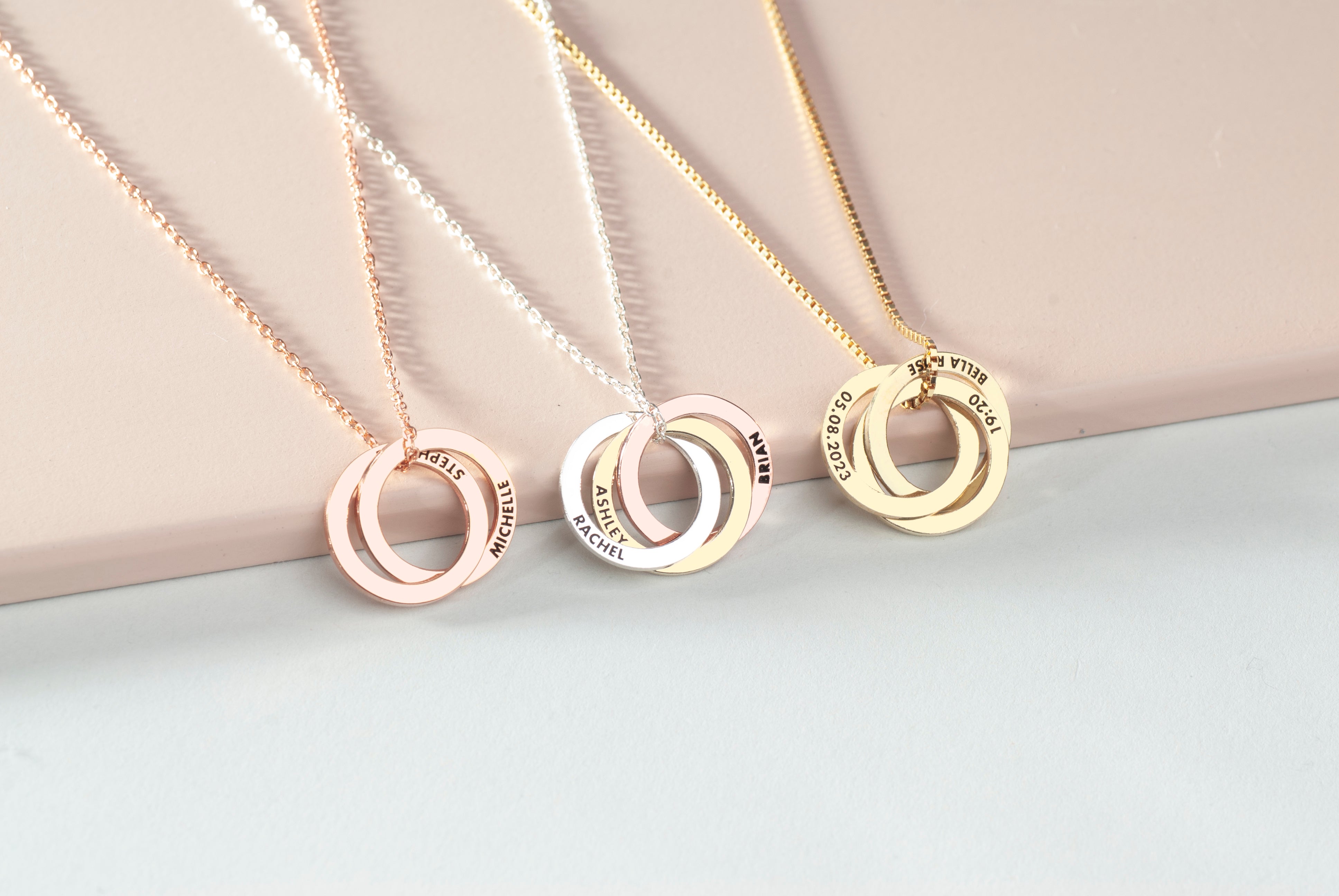 Russian Ring Family Necklace