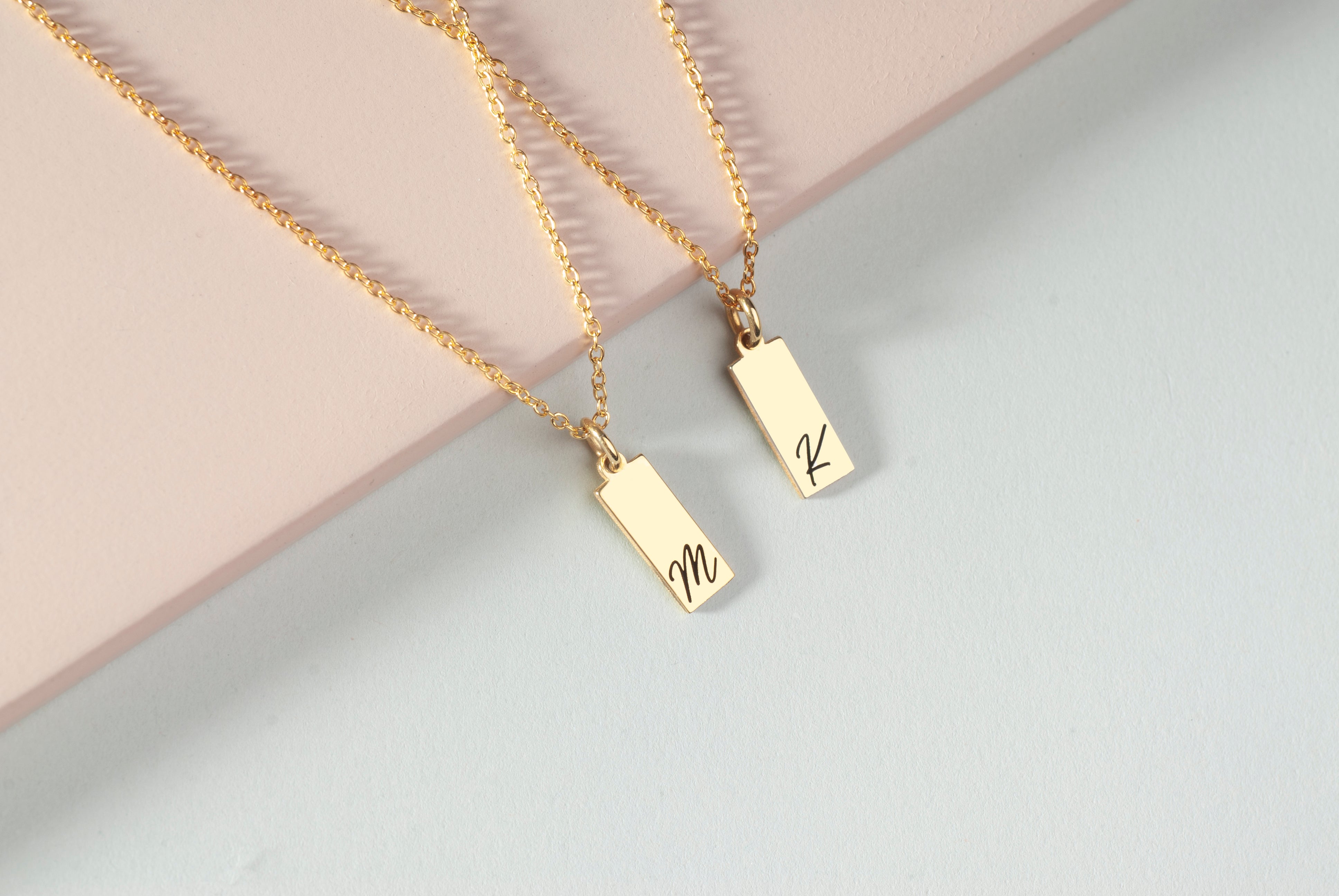 Initial Tag Necklace