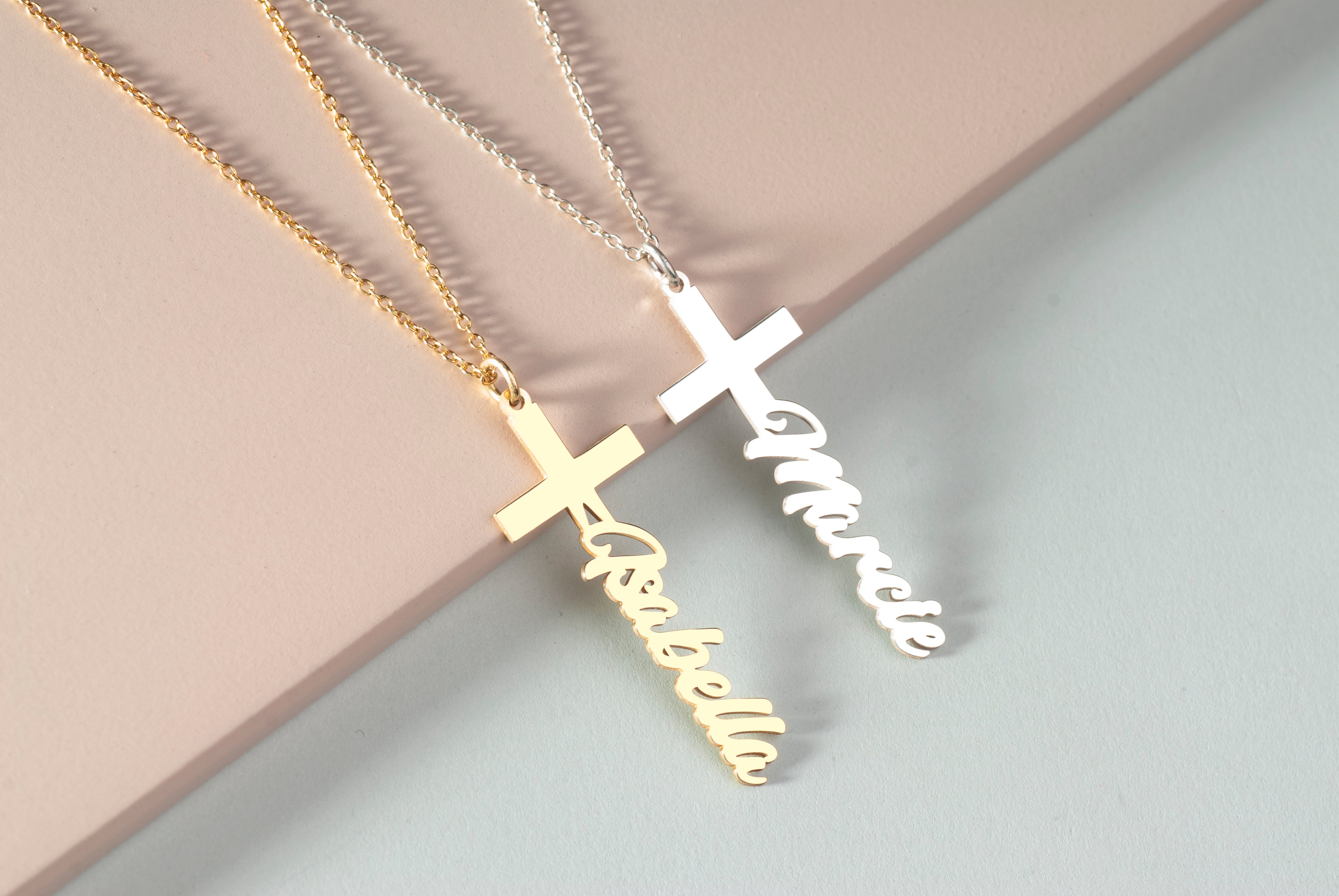 Custom Name Cross Necklace