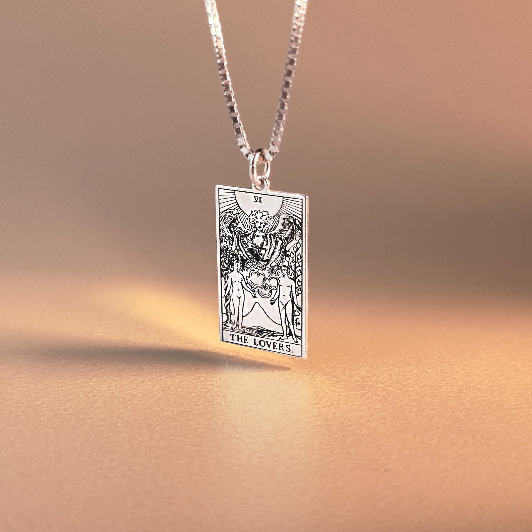 Personalized Tarot Card Necklace