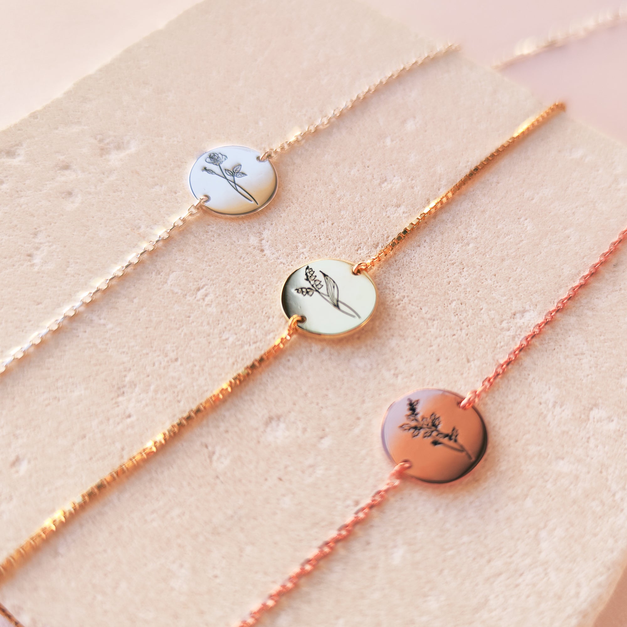 Birth Month Flower Bracelet