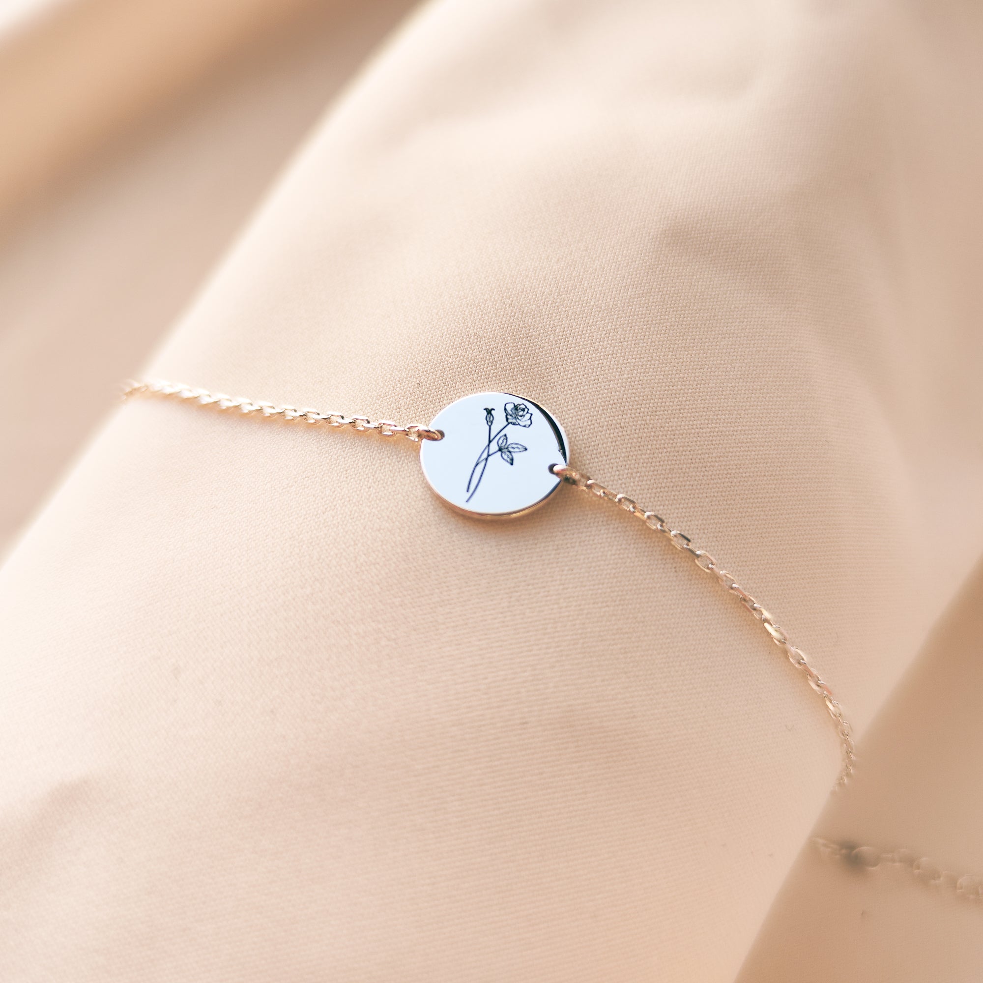 Birth Month Flower Bracelet
