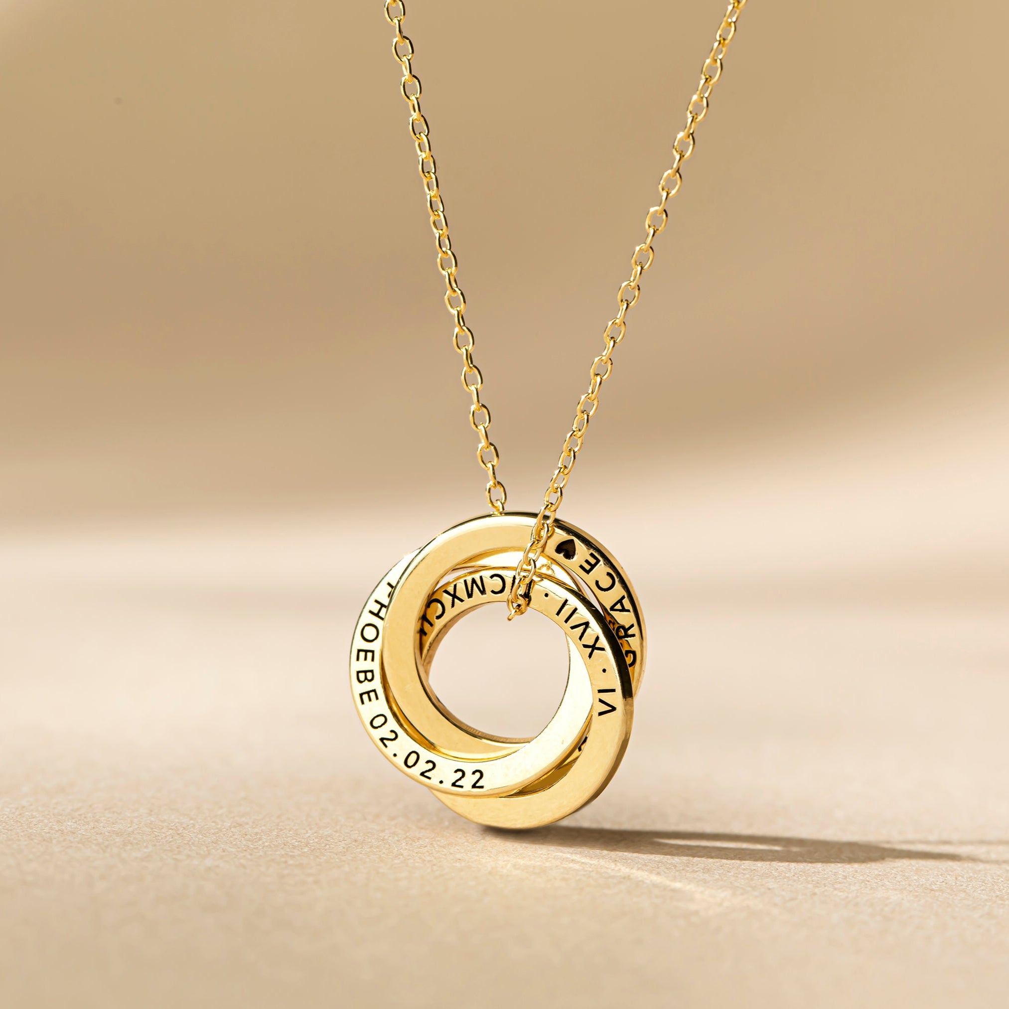 Russian Ring Family Necklace