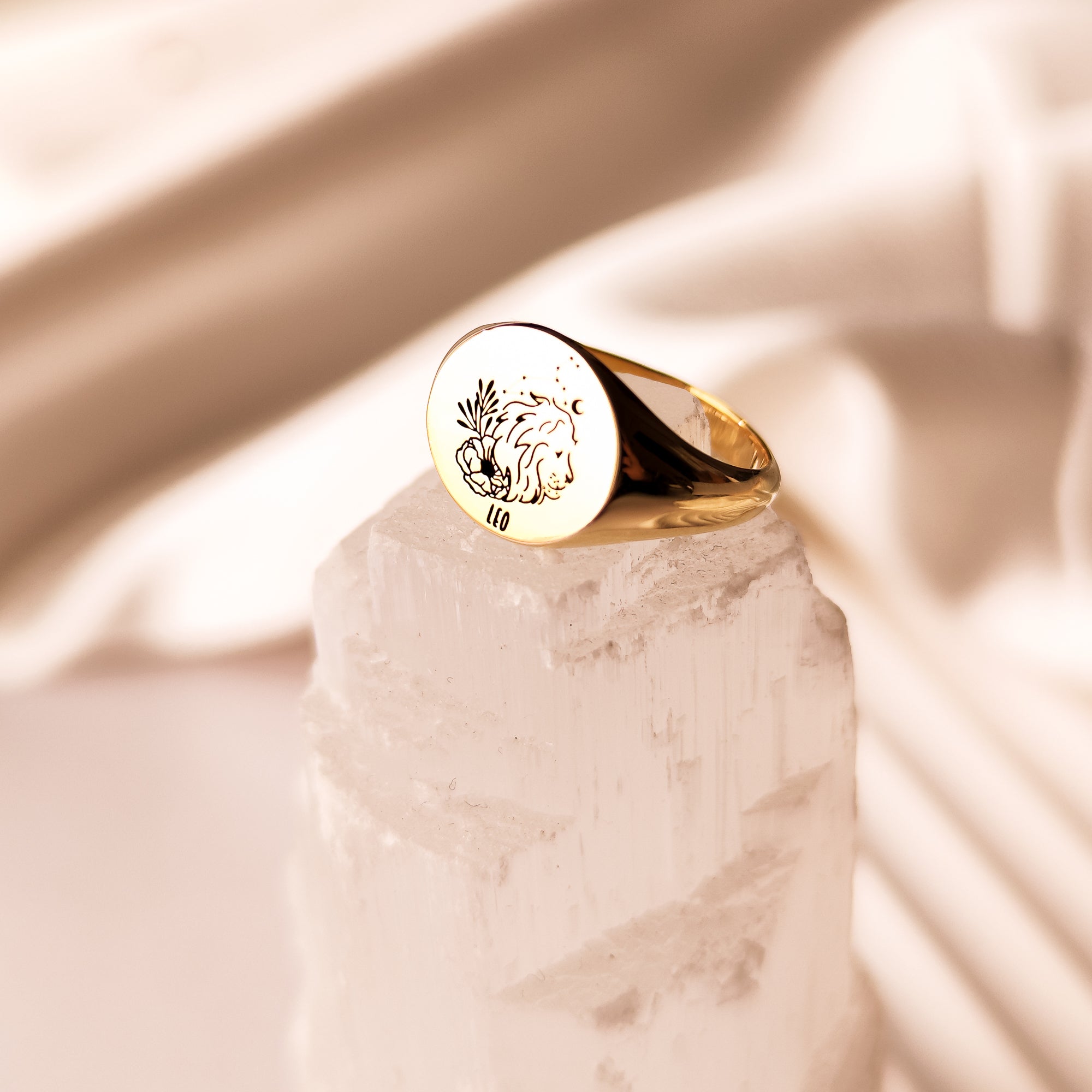 Signet Ring with Zodiac Sign