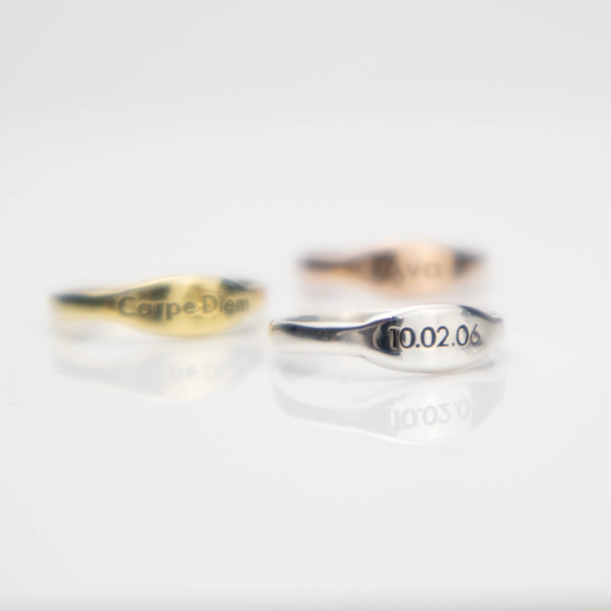 Engraved Dainty Name Ring