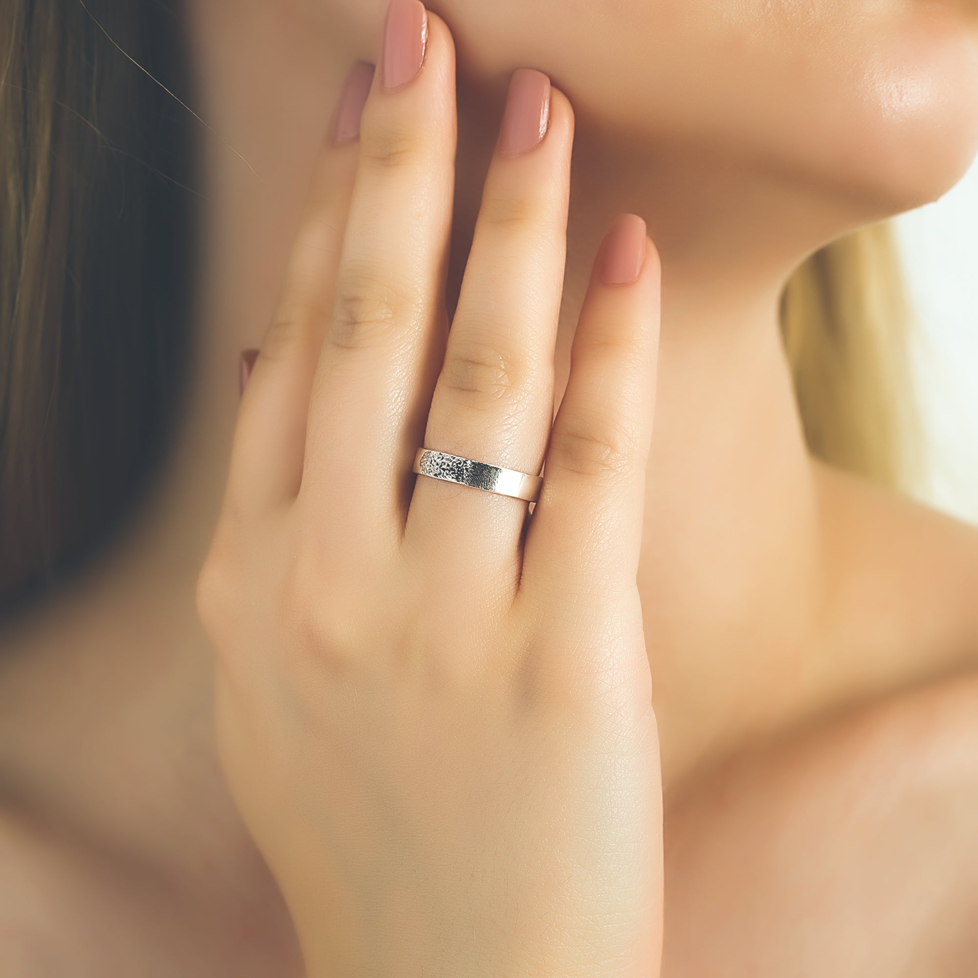 Handwriting Fingerprint Ring