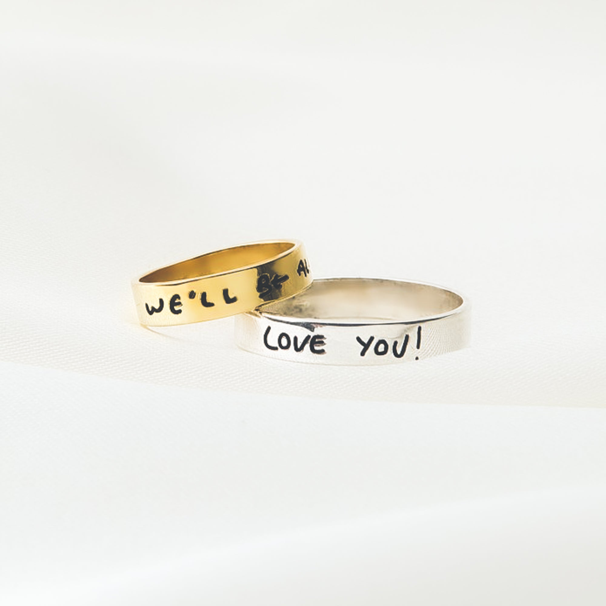 Handwriting Fingerprint Ring