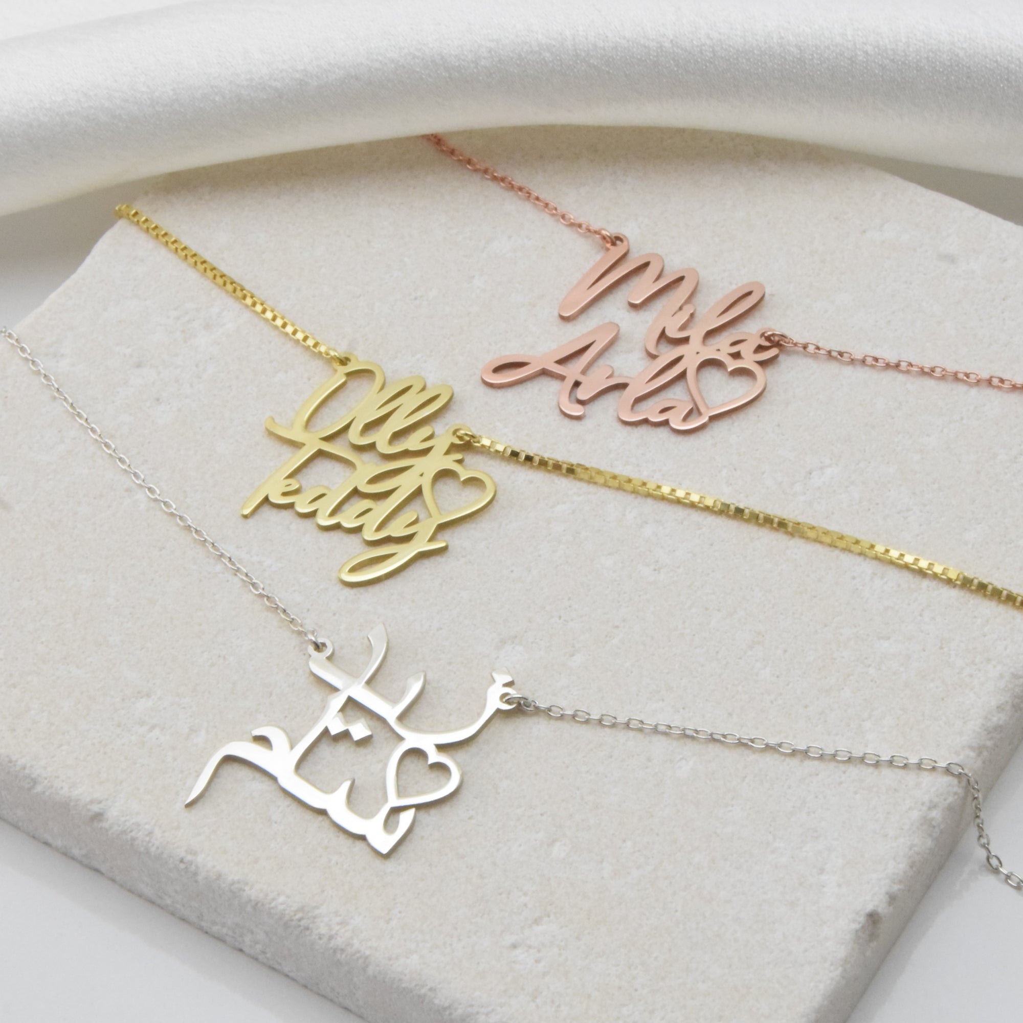 Personalized Two Name Necklace