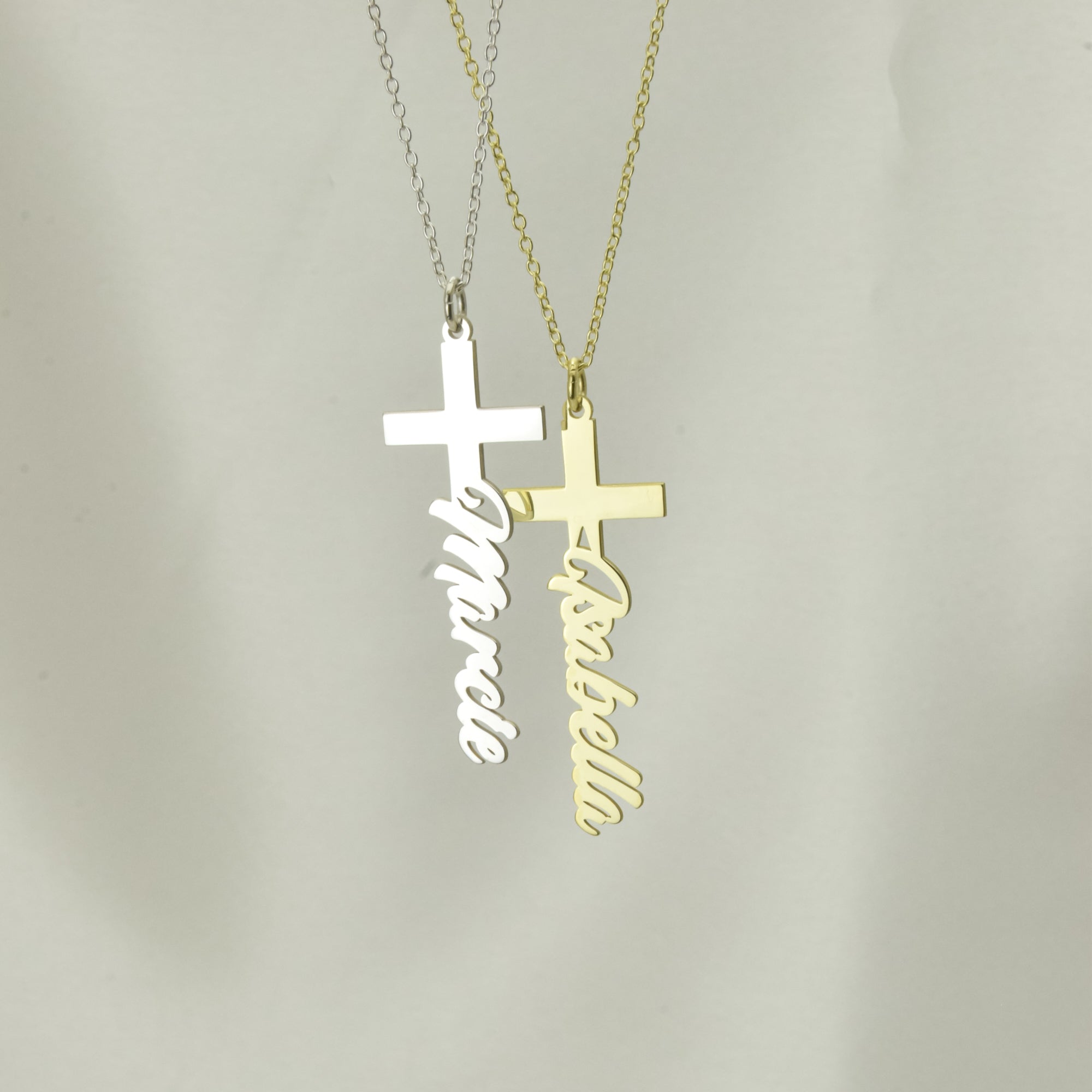 Custom Name Cross Necklace