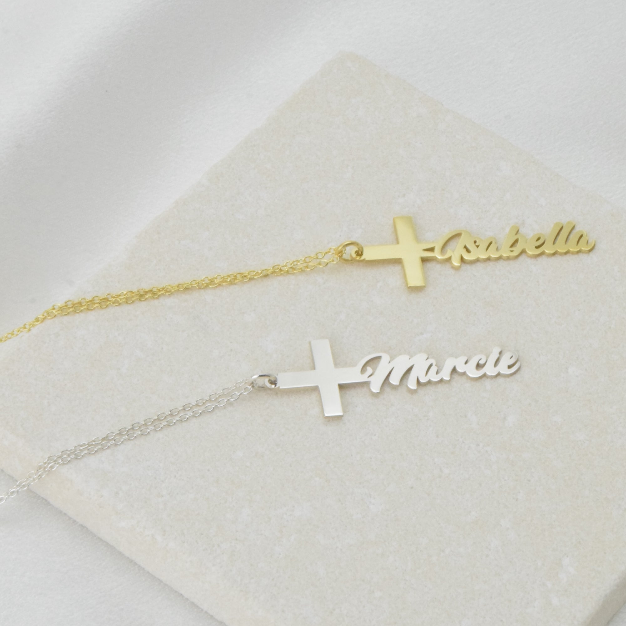 Custom Name Cross Necklace