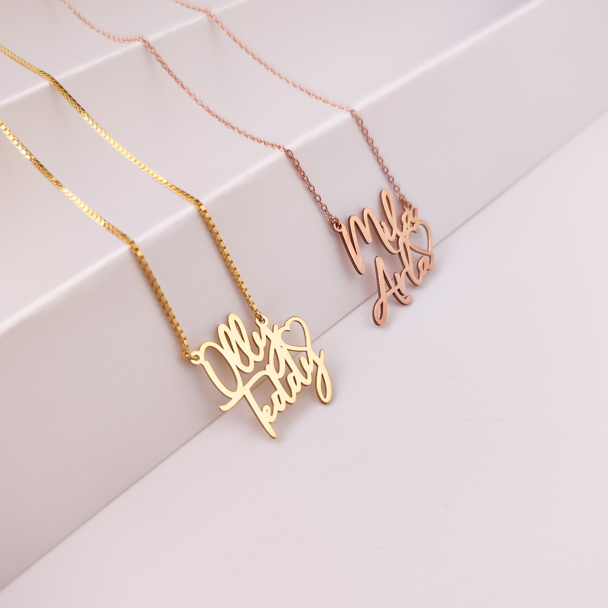 Personalized Two Name Necklace