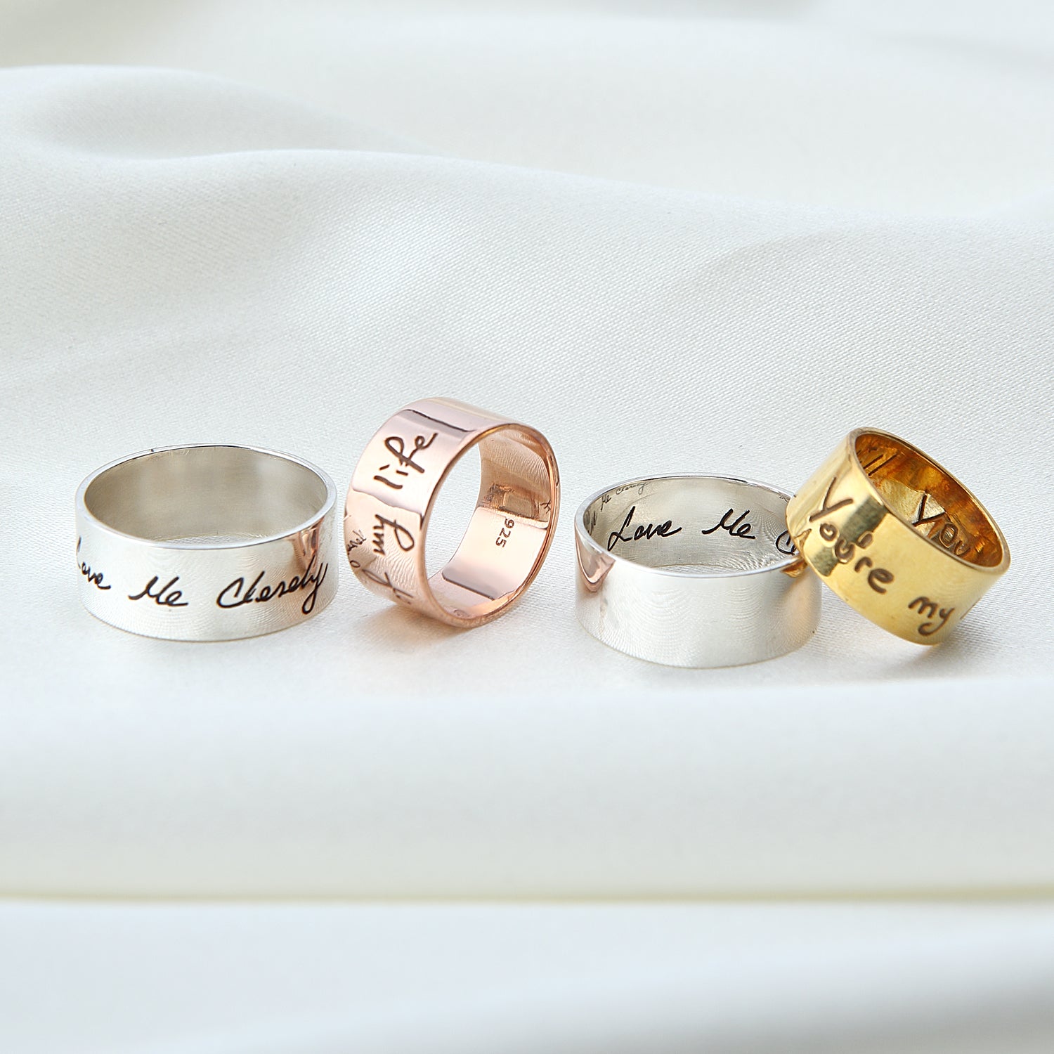 Handwriting Fingerprint Ring