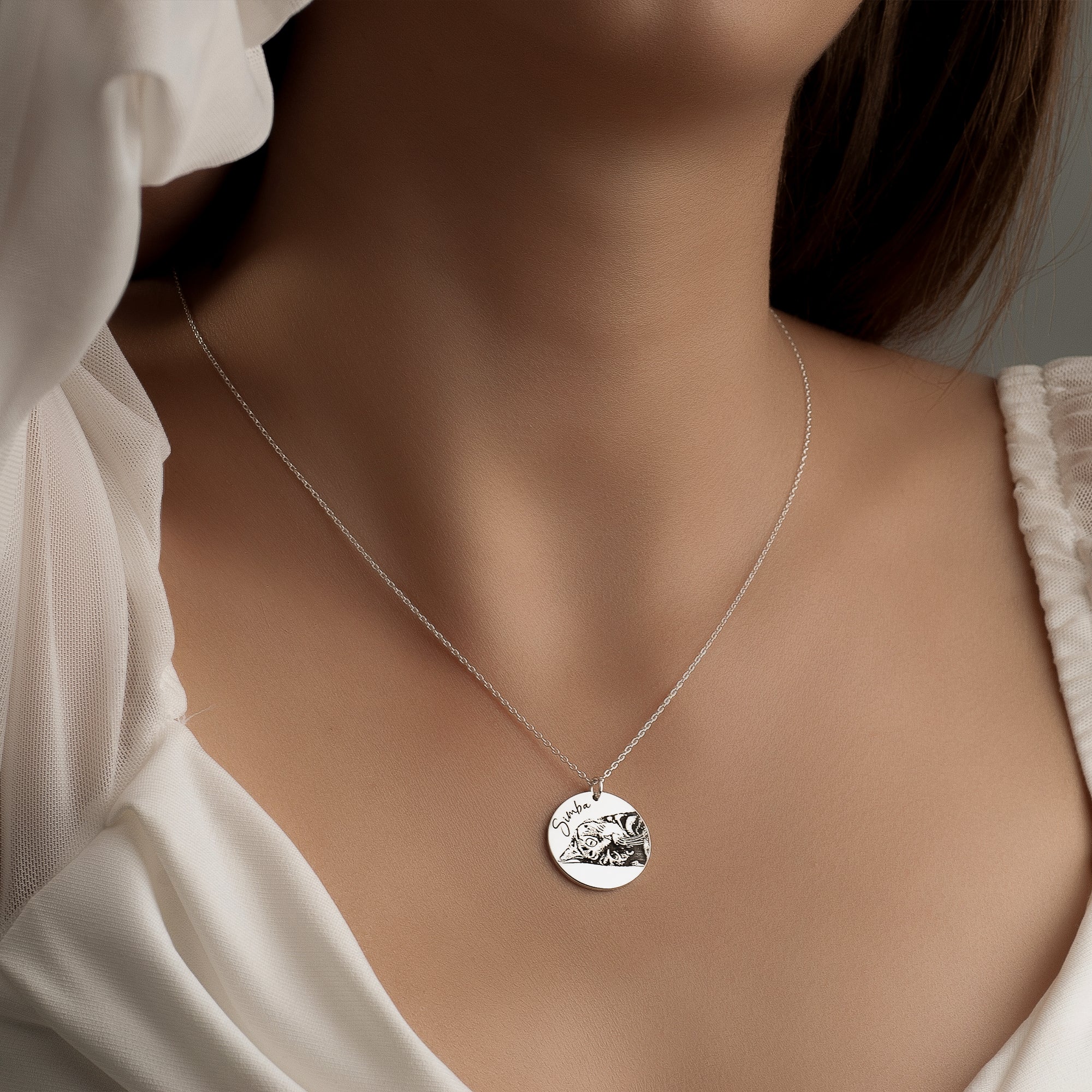 Photo Drawing Necklace