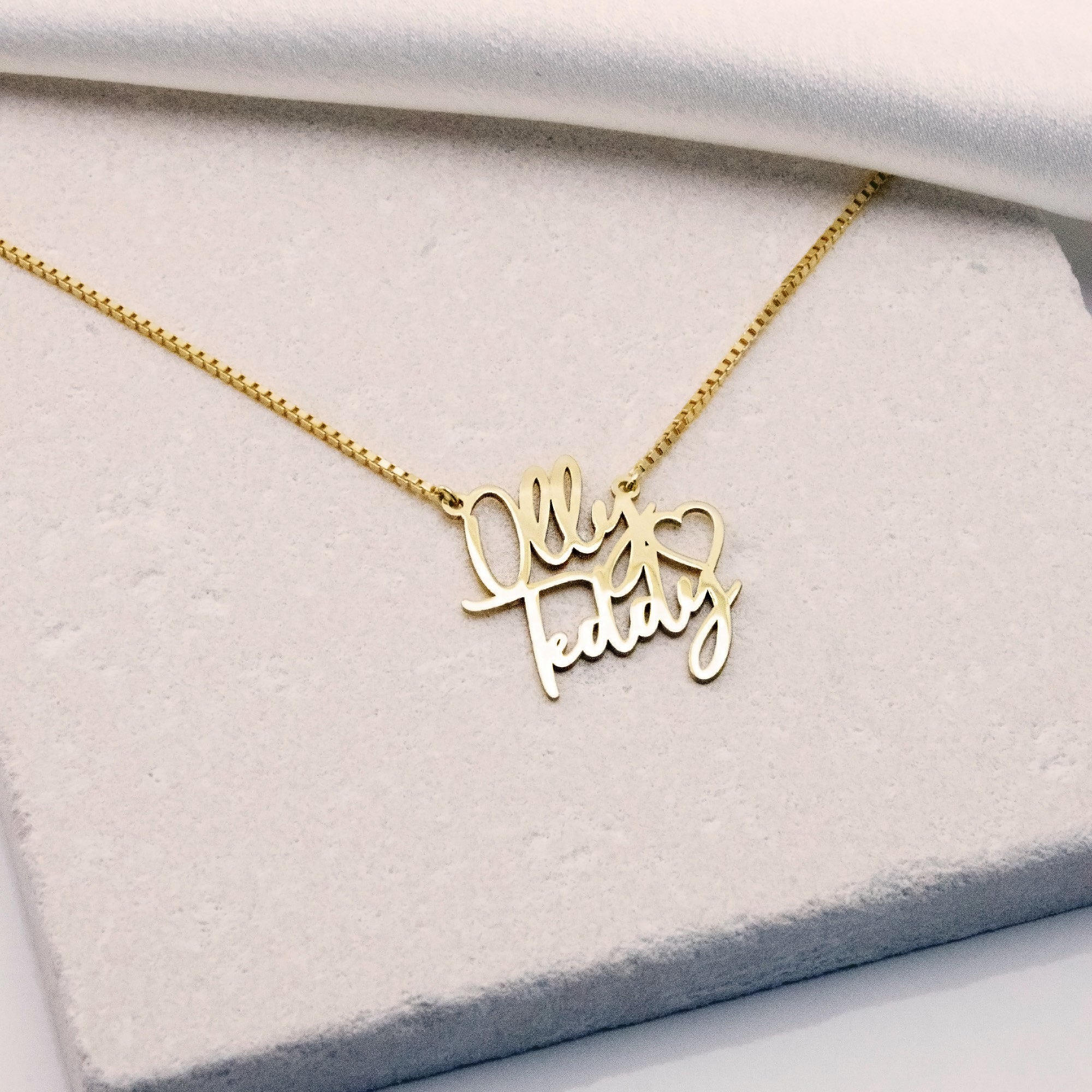 Personalized Two Name Necklace