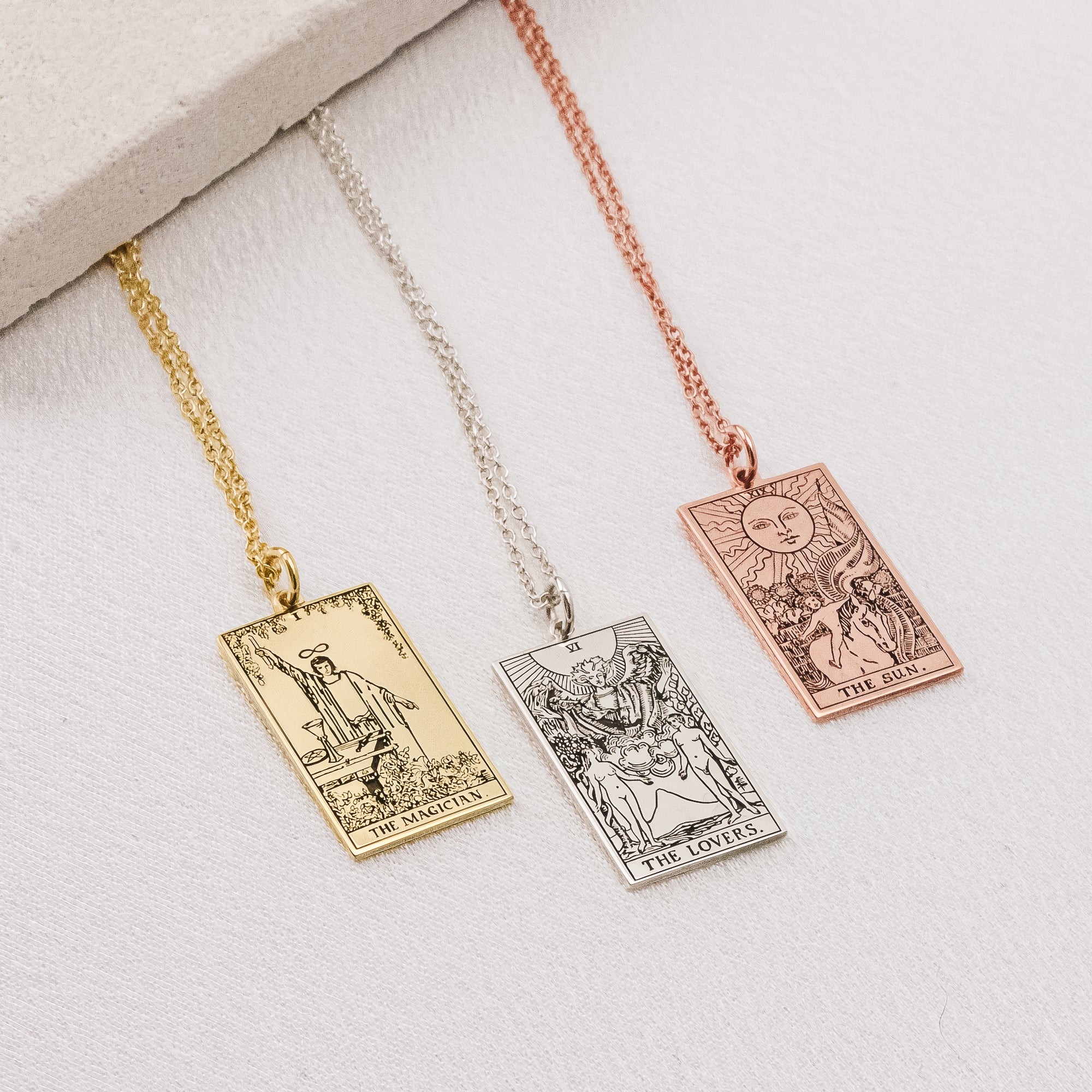 Personalized Tarot Card Necklace